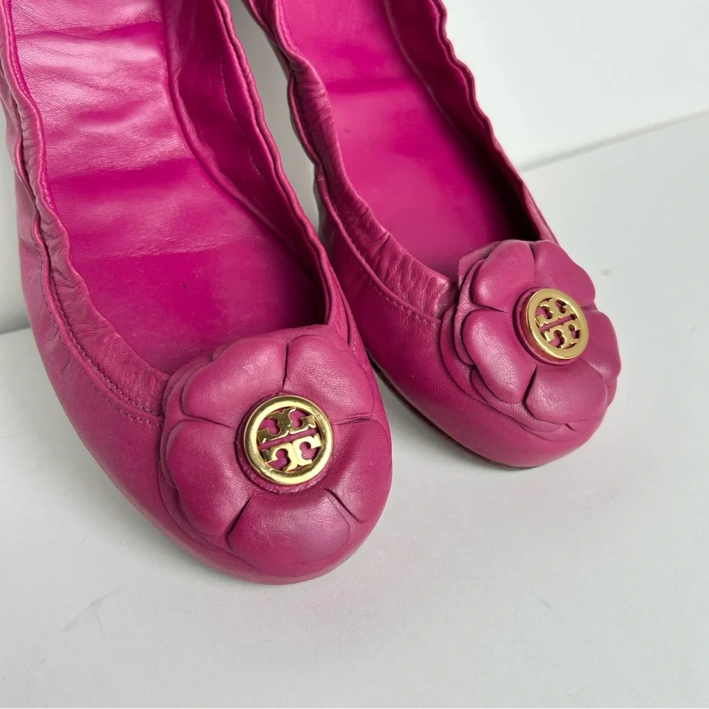 TORY BURCH Shelby Leather Ballet Flats